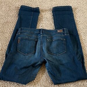 PAIGE Dark Blue Straight cut Jeans